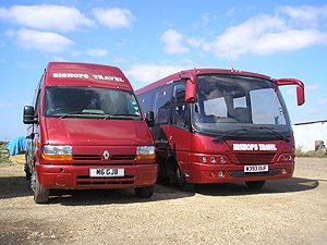 red minibus